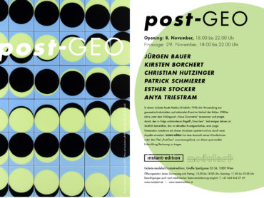 Ausstellung – post-GEO – Anya Triestram & Kirsten Borchert u.a.