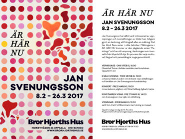 Jan Svenungsson Ausstellung in Bror Hjorths, Uppsala