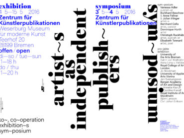 artists as independent publishers